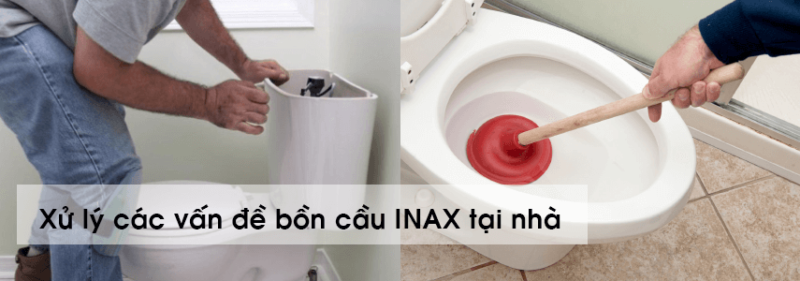 xử lý bồn cầu INAX xr nước yếu